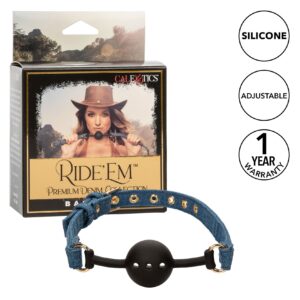 Ride 'em Premium Denim Collection Ball Gag