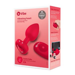 B-Vibe Vibr Heart Plug M/L
